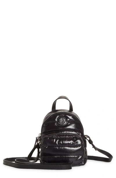 Shop Moncler Kilia Small Quilted Crossbody Backpack In 999 Black