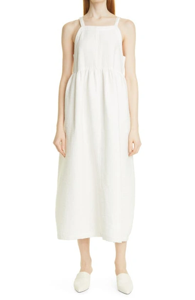 Shop Rachel Comey Fresco Cotton Blend Apron Dress In White