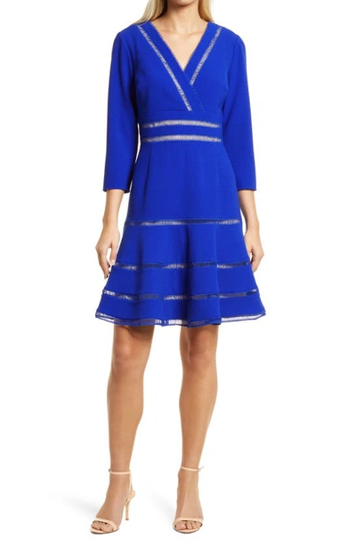 Shop Shani Fit & Flare Jersey Dress In Blue