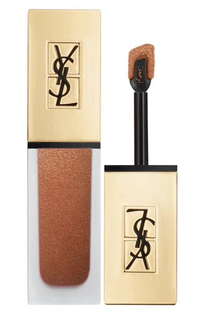 Shop Saint Laurent Tatouage Couture Metallics Liquid Lipstick In 103 Tribal Copper