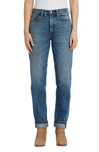 Shop Boyish Jeans The Tommy High Waist Straight Leg Jeans In Greed