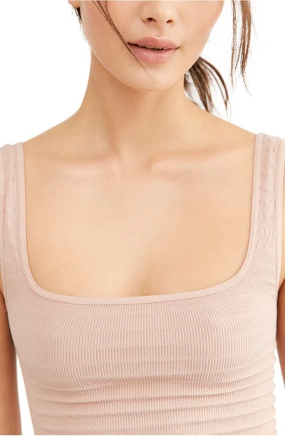 Shop Free People Intimately Fp Square One Seamless Camisole In Rose