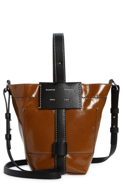 Shop Proenza Schouler White Label Small Sullivan Coated Canvas Tote In Tobacco