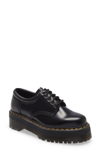 Dr. Martens' 8053 Quad Smooth Platform Derby In Black