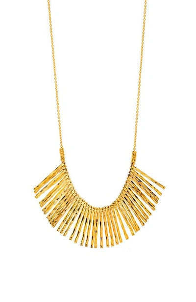 Shop Gorjana 'kylie' Fan Necklace In Gold