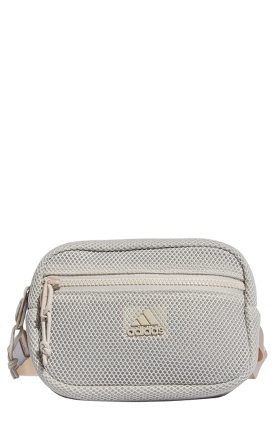 Shop Adidas Originals Airmesh Belt Bag In Light Beige