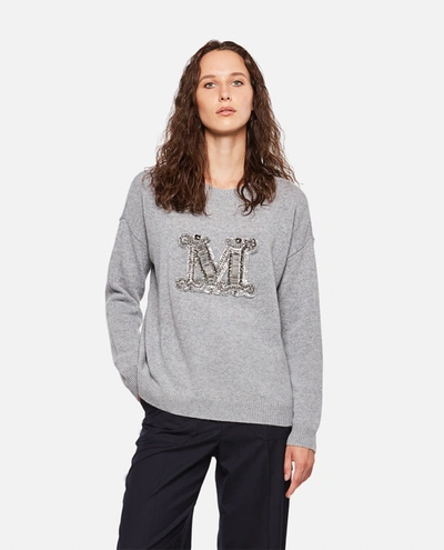 Shop Max Mara "rodeo" Cashmere Sweater In Grey