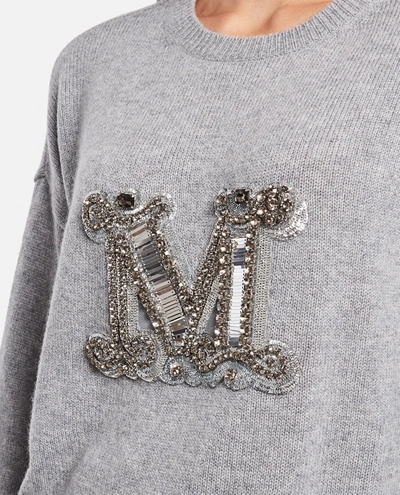 Shop Max Mara "rodeo" Cashmere Sweater In Grey