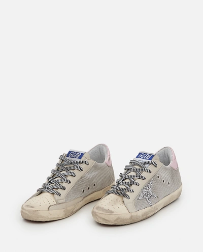 Shop Golden Goose Superstar Pvc And Leather Sneakers In Grey