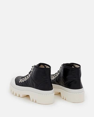 Shop Proenza Schouler 40mm City Lug Sole Nylon Boots Sneakers In Black