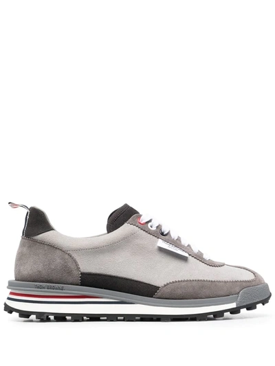 Shop Thom Browne Tech Runner Sneakers In Grey