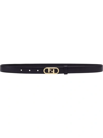 Shop Fendi Ff-motif Belt In Black