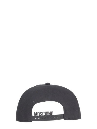 Shop Moschino Baseball Cap In Black