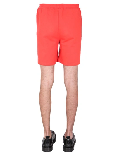 Helmut Lang "figure" Bermuda In Red