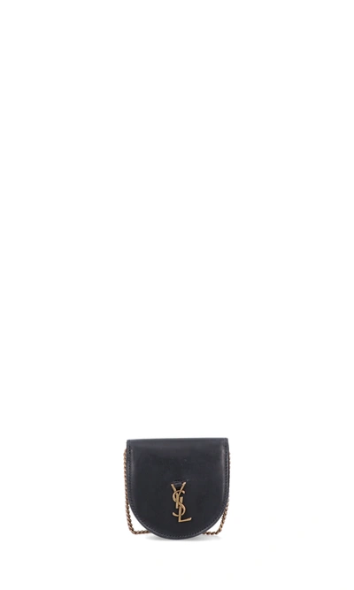 Shop Saint Laurent "baby Kaia" Wallet In Black