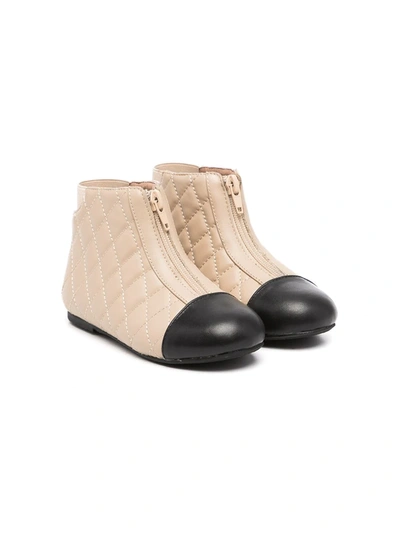 Shop Age Of Innocence Nicole Quilted Boots In 中性色