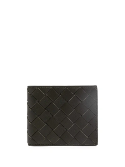 Shop Bottega Veneta Intrecciato Bi-fold Wallet In 黑色