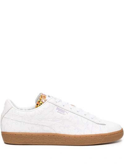 Puma embroidered trainers clearance