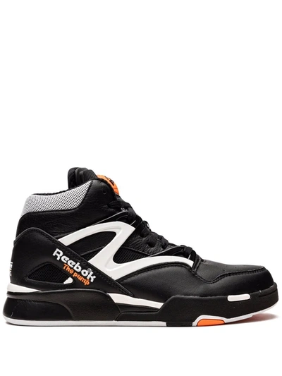 Reebok Pump Omni Zone Ii Mid-top Sneakers In Black/white | ModeSens