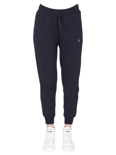 Shop Vivienne Westwood Classic Jogging Trousers In Blu