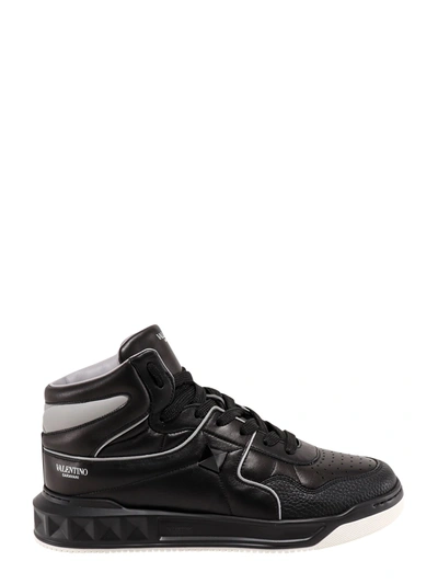 Shop Valentino Garavani Mid-top One Sneakers In Black