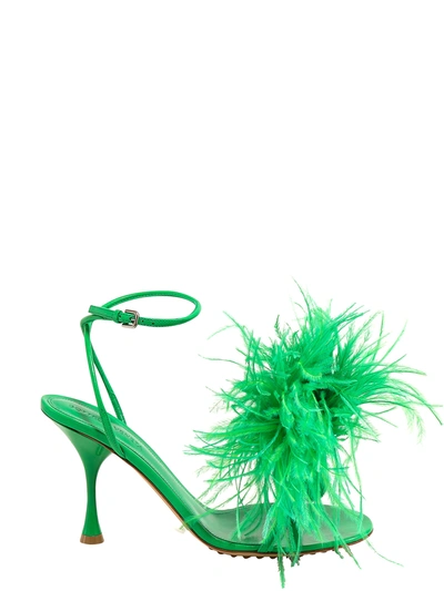Shop Bottega Veneta Dot Sandals In Green