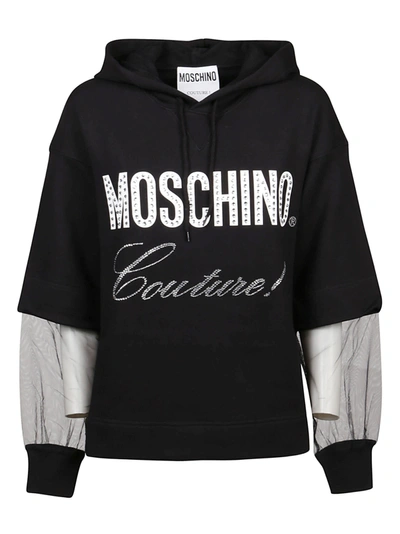 Shop Moschino Sweatshirt In Fantasia Nero