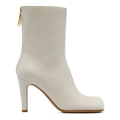 Shop Bottega Veneta White Bloc Boots