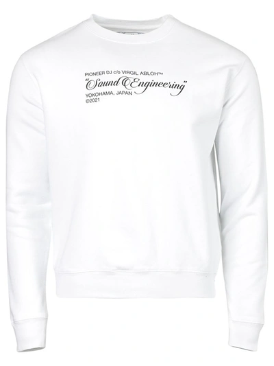 Shop Off-white X Pioneer Sound Engineering Sweatshirt White
