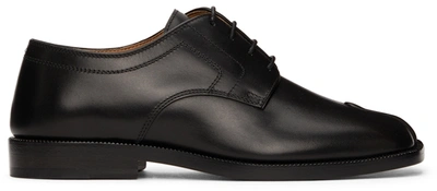 Shop Maison Margiela Black Tabi Derbys In T8013 Black