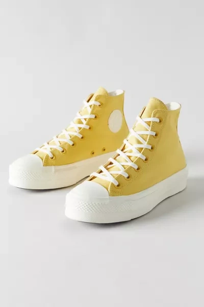 Converse Chuck Taylor All Star Hi Lift Hybrid Texture Canvas Platform  Sneakers In Saturn Gold-yellow | ModeSens