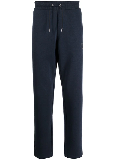 Shop Ea7 Drawstring-waist Trousers In Blau