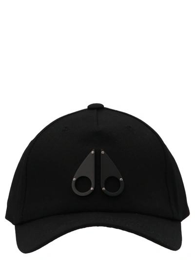 Shop Moose Knuckles Logo Icon Cap In Black