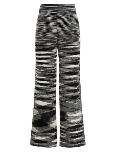 Shop Missoni Striped Knitted Trousers In Multi
