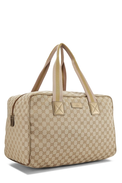 Pre-owned Gucci Original Gg Canvas Carry On Duffle Large In Multi