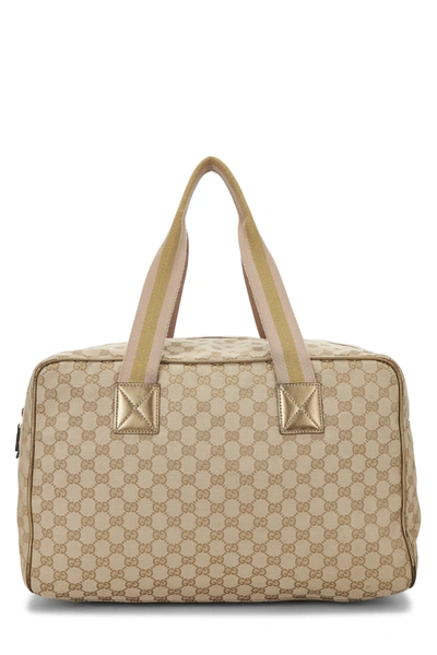 Pre-owned Gucci Original Gg Canvas Carry On Duffle Large In Multi