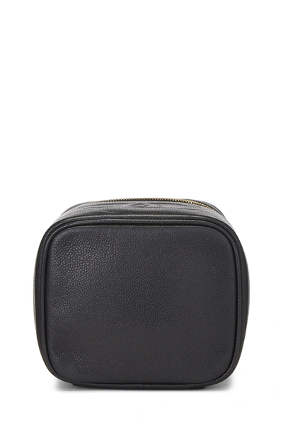 Pre-owned Chanel Black Caviar Timeless Vanity