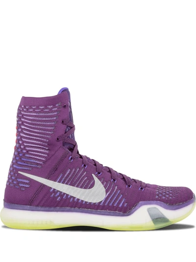 Shop Nike Kobe 10 Elite Sneakers In Purple