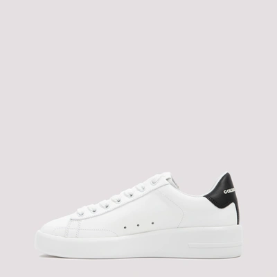Shop Golden Goose Pure Star Leather Sneakers Shoes In White