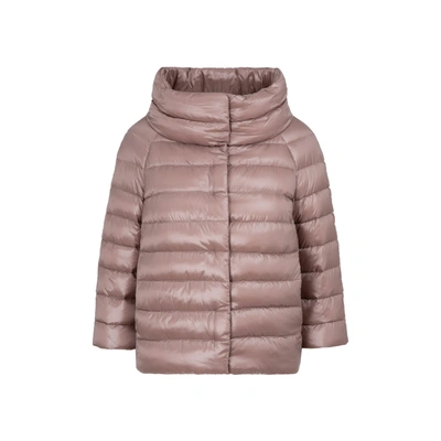 Herno Sofia Quilted Down Jacket In Pink &amp; Purple