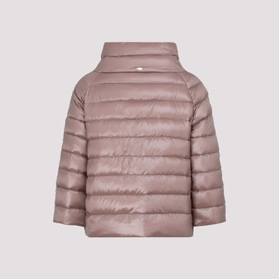 Herno Sofia Quilted Down Jacket In Pink &amp; Purple