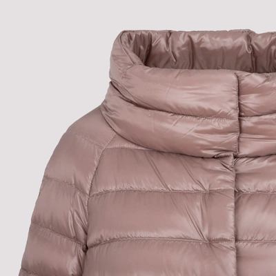 Shop Herno Sofia Short Wintercoat In Pink &amp; Purple