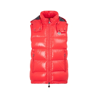 Shop Moncler Bormes Vest Gilet In Red