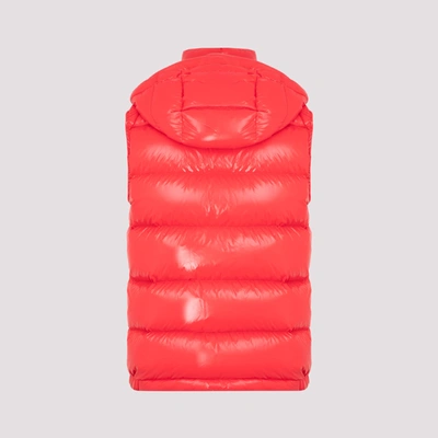 Shop Moncler Bormes Vest Gilet In Red