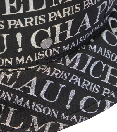 Shop Maison Michel Jason Logo Bucket Hat In Multicoloured
