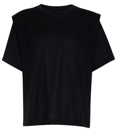 Shop Isabel Marant Zelitos Cotton T-shirt In Black