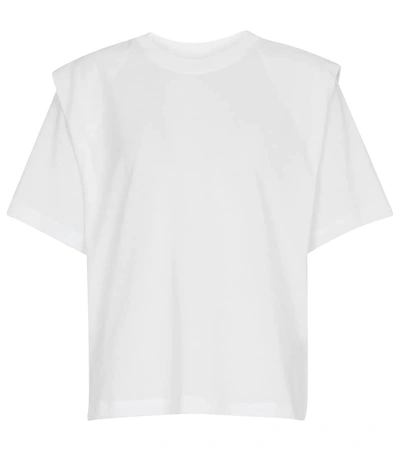Isabel Marant Layered-detail Cotton T-shirt In White