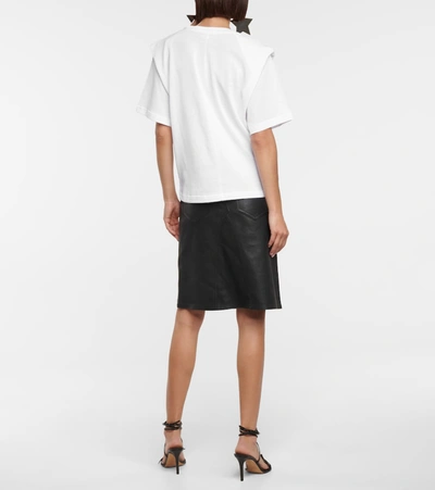 Isabel Marant Layered-detail Cotton T-shirt In White