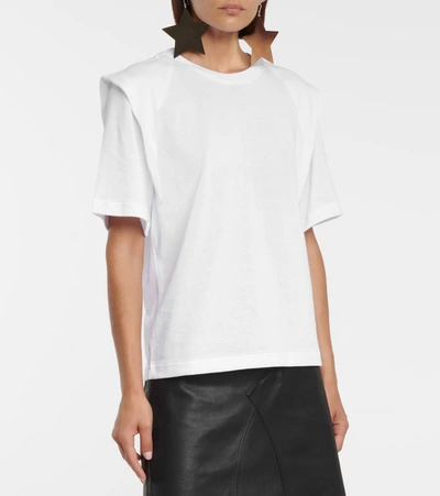 Isabel Marant Layered-detail Cotton T-shirt In White
