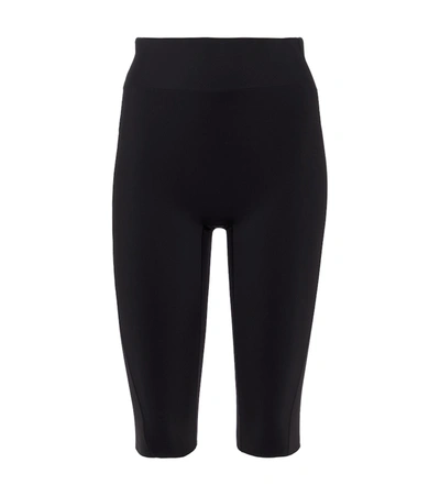 Shop Victoria Beckham Technical Jersey Shorts In Black